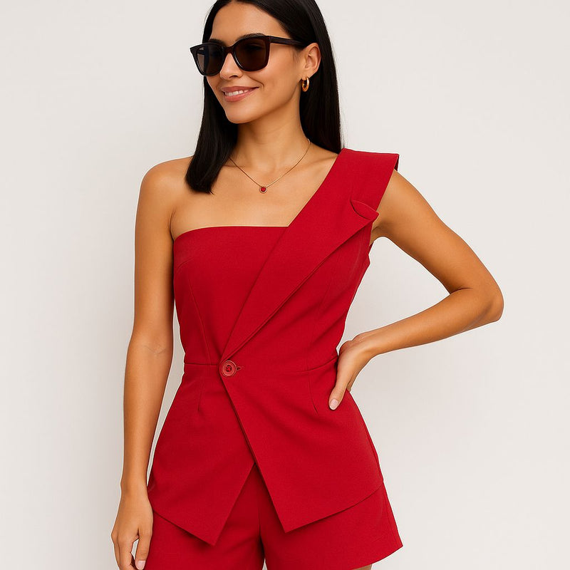 Conjunto Vermelho Elegance