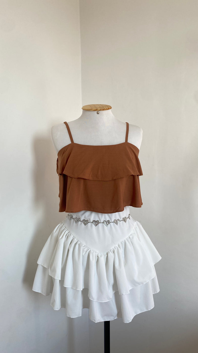 Top Cropped Babado